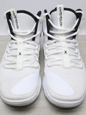 Nike Men's Hyperdunk X Mid White Black Basketball Shoes AR0467-100 Size 6